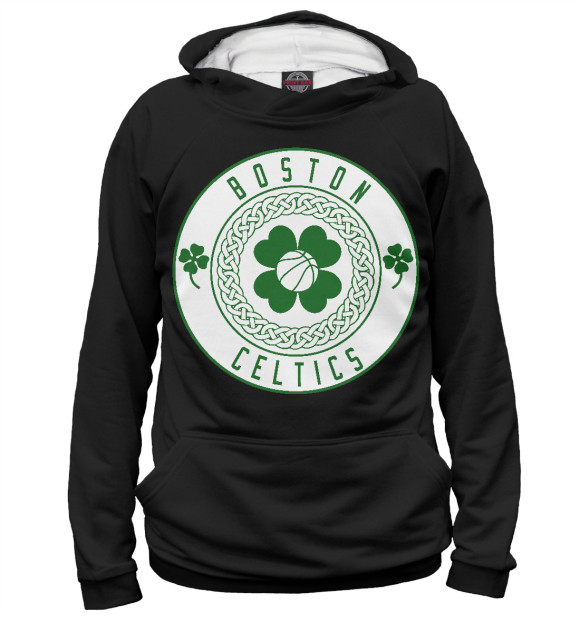Мужское худи с изображением Boston Celtics цвета Белый