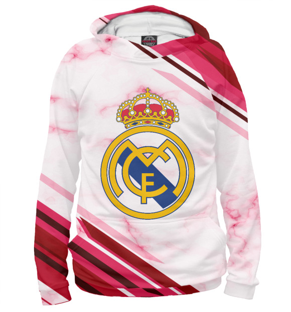 Женское худи с изображением Real Madrid 2018 цвета Белый
