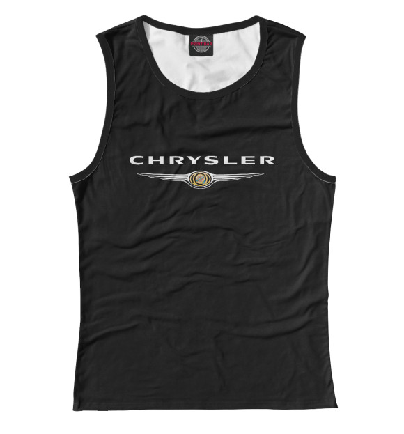 Женская майка с изображением Chrysler цвета Белый