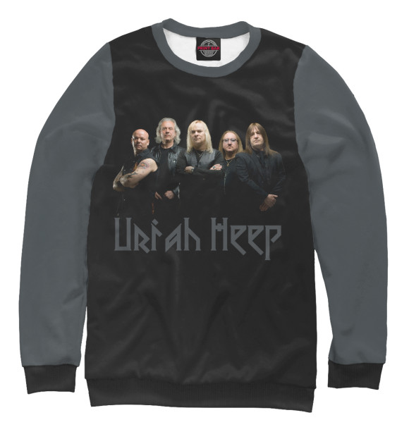 Свитшот для мальчиков с изображением Uriah Heep цвета Белый