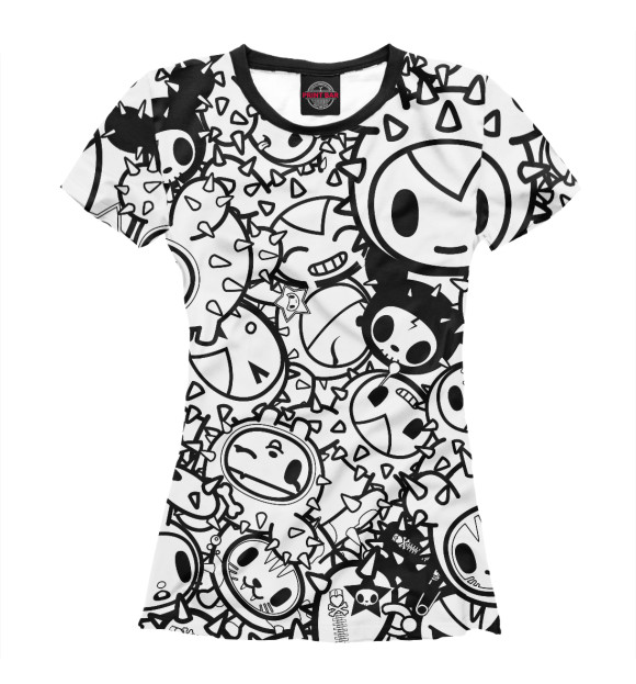 Футболка для девочек с изображением Tokidoki цвета Белый