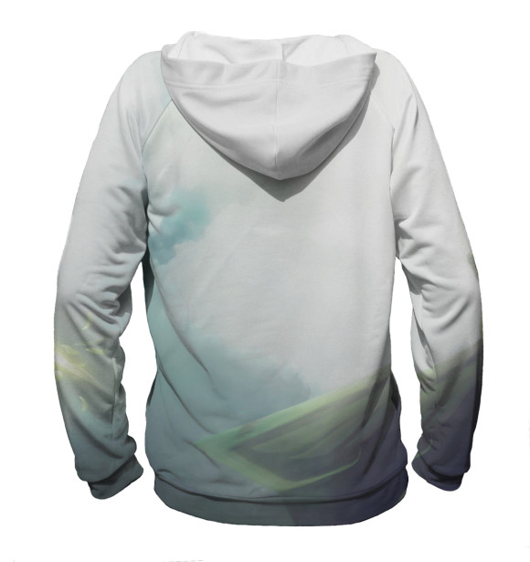 Мужское худи с притом Windranger цвета Белый Мужское худи с изображением Windranger цвета Белый