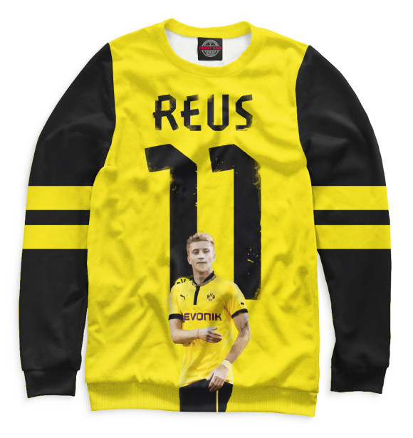 Мужской свитшот с изображением Марко Ройс цвета Белый