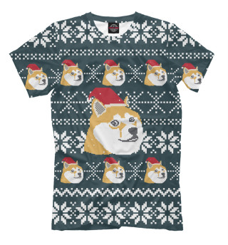 Футболка для мальчиков Doge новый год