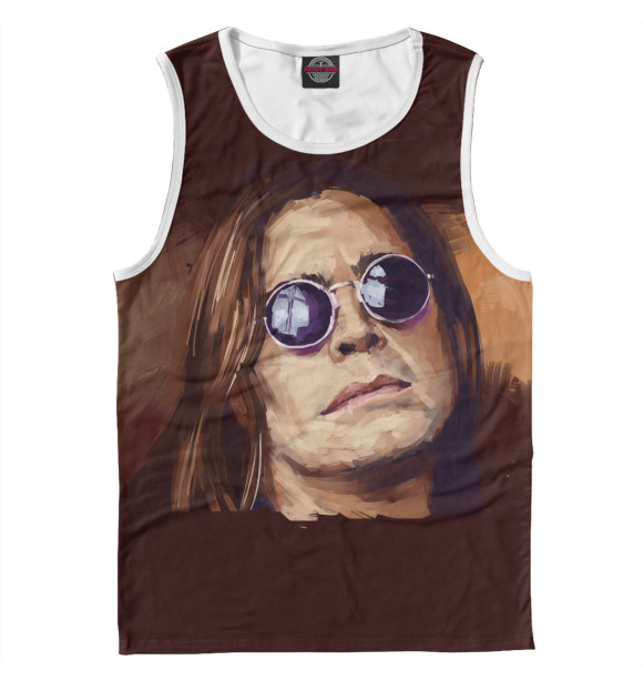 Мужская майка с изображением Ozzy Osbourne цвета Белый