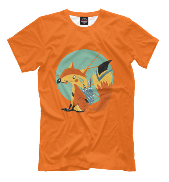 Футболка для мальчиков с изображением Little fox цвета Белый