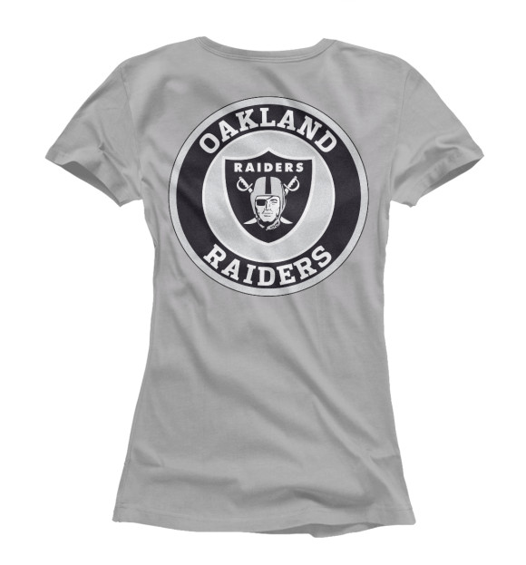 Футболка для девочек с изображением Oakland Raiders цвета Белый