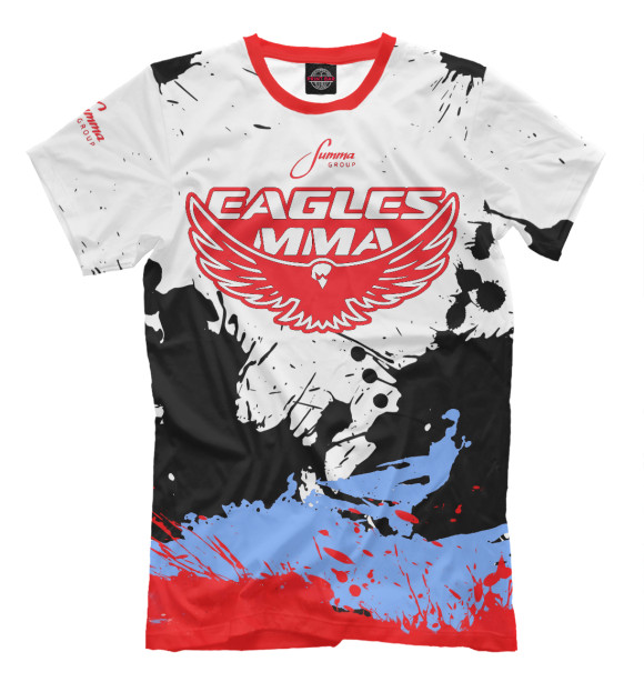 Мужская футболка с изображением Eagles MMA цвета Белый