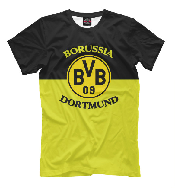 Мужская футболка с изображением Боруссия Дортмунд цвета Хаки