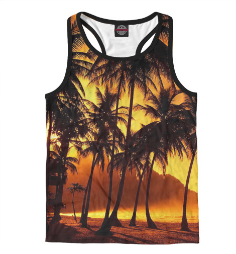 

Майки борцовки Print Bar, Белый, Пальмы