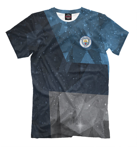 Футболка для мальчиков с изображением FC Manchester City цвета Черный