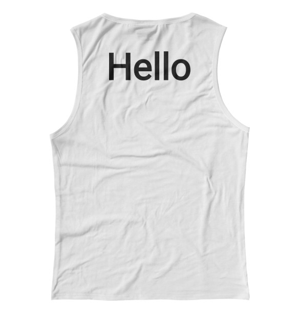 Майка для девочки с изображением Hello from Newcomers цвета Белый