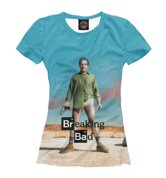 Женская футболка с изображением Breaking bad цвета Белый