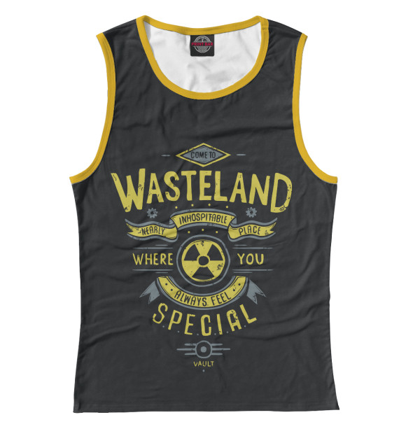 Майка для девочки с изображением Come to Wasteland цвета Белый