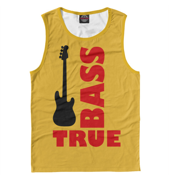 Майка для мальчика с изображением Истинный бас цвета Белый