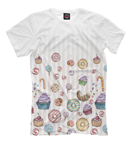 

Футболки Print Bar, Молочно-белый, Десерт