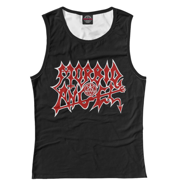 Майка для девочки с изображением Morbid Angel цвета Белый