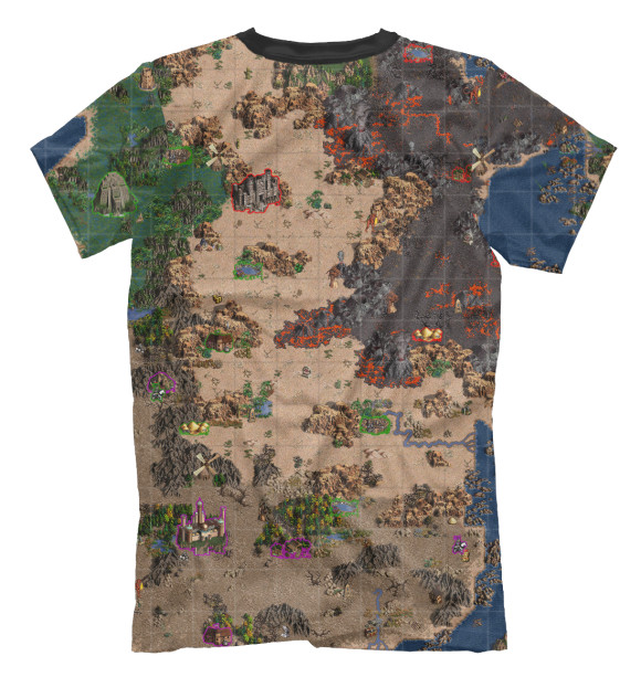 Футболка для мальчиков с изображением Heroes of Might and Magic III Map цвета Белый