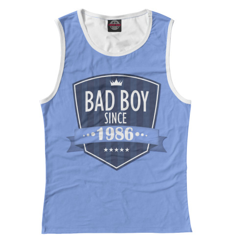 

Майки Print Bar, Белый, Плохой мальчик с 1986