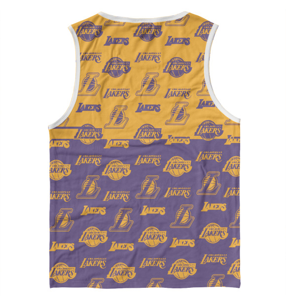 Майка для мальчика с изображением Los Angeles Lakers цвета Белый