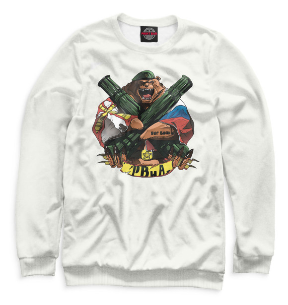 Свитшот для девочек с изображением РВИА цвета Белый