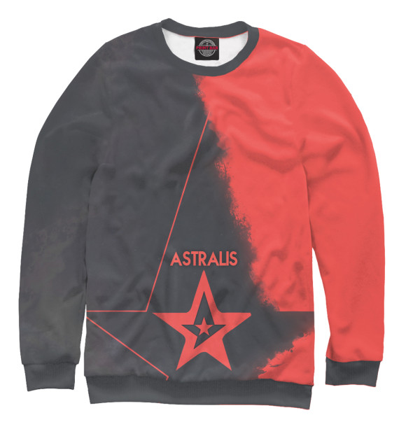 Женский свитшот с изображением Astralis цвета Белый