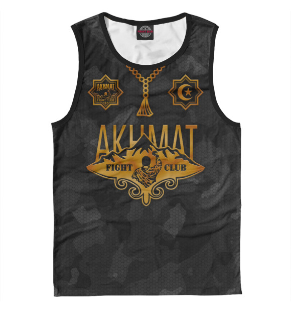 Майка для мальчика с изображением Akhmat Fight Club цвета Белый