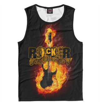 Майка для мальчика Fire Guitar Rocker