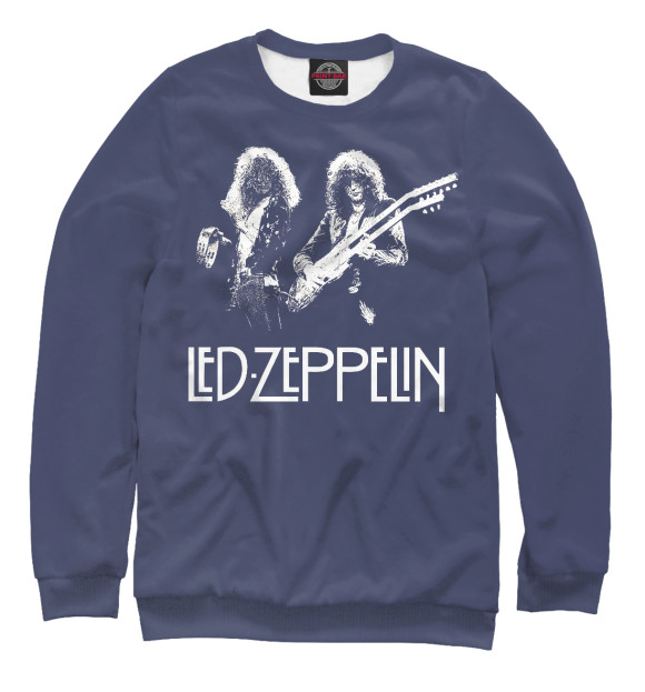 Свитшот для мальчиков с изображением Led Zeppelin цвета Белый