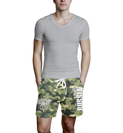 

Шорты мужские Print Bar, Серый, Team Russia