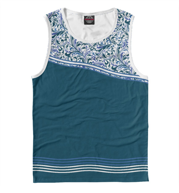 Майка для мальчика с изображением Цветочные фантазии цвета Белый