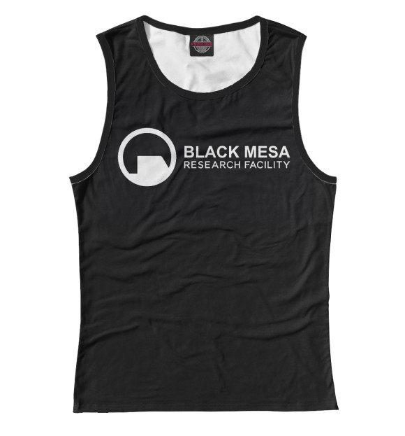 Майка для девочки с изображением Сотрудник Black Mesa цвета Белый