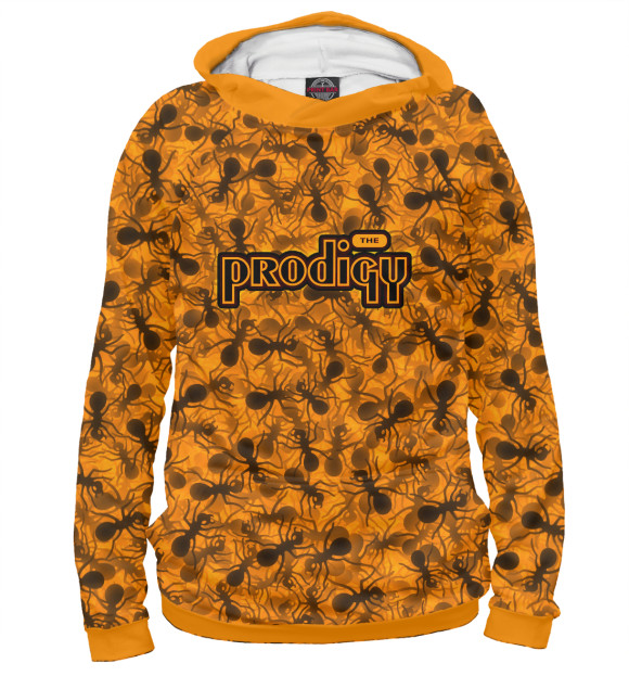 Мужское худи с изображением The Prodigy цвета Белый