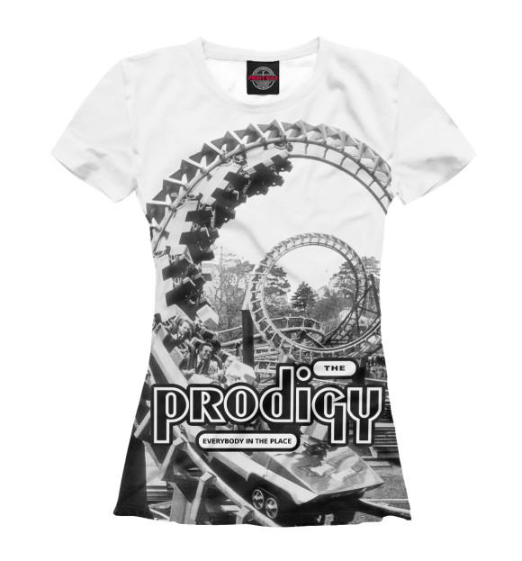 Футболка для девочек с притом Everybody in the place цвета Белый Футболка для девочек с изображением Everybody in the place цвета Белый