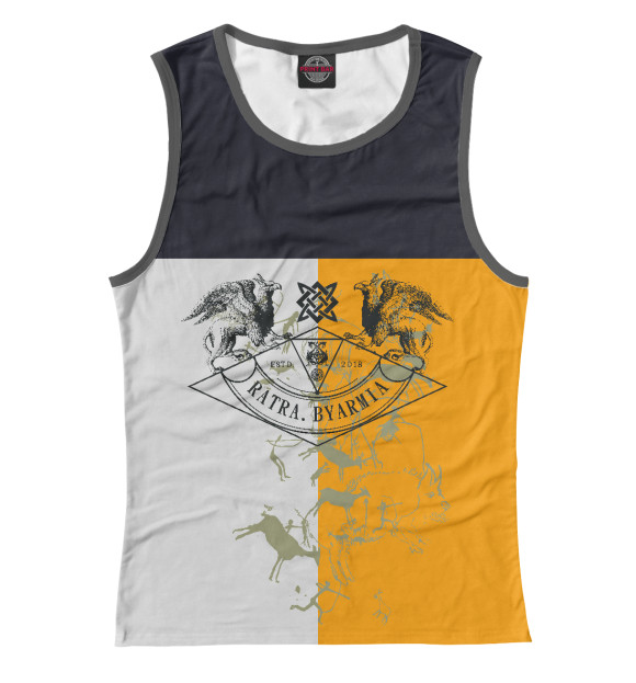 Майка для девочки с изображением Грифоны цвета Белый