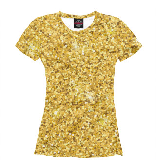 Женская футболка Золотые блестки