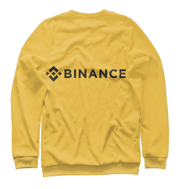 Свитшот для мальчиков с изображением Binance цвета Белый