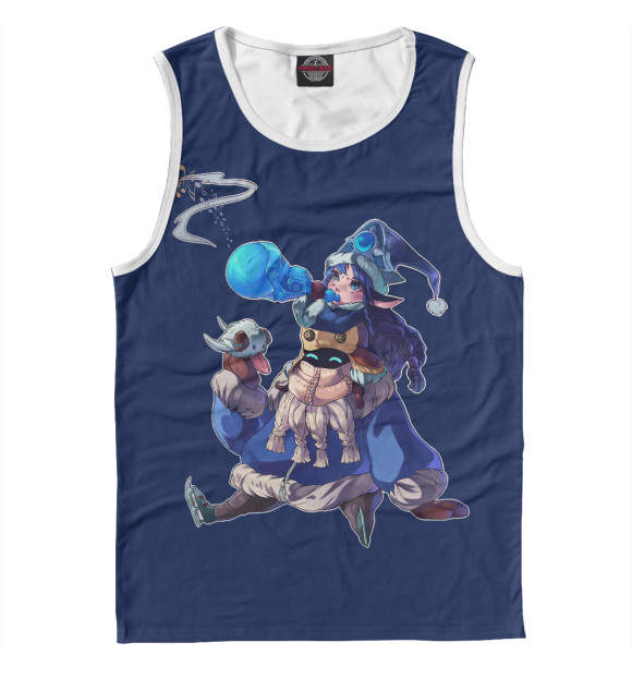 Мужская майка с притом Snow Day Bard & Winter Wonder Lulu цвета Белый Мужская майка с изображением Snow Day Bard & Winter Wonder Lulu цвета Белый