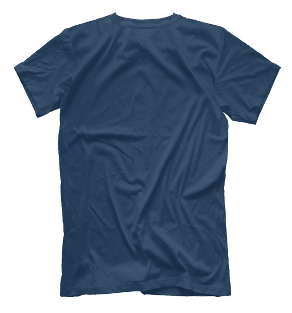 Мужская футболка с изображением Feel free (blue) цвета Белый