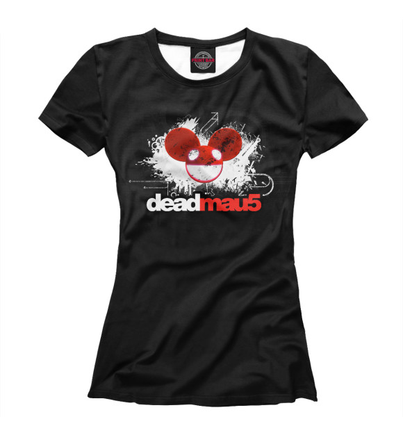 Женская футболка с изображением Deadmau5 цвета Белый