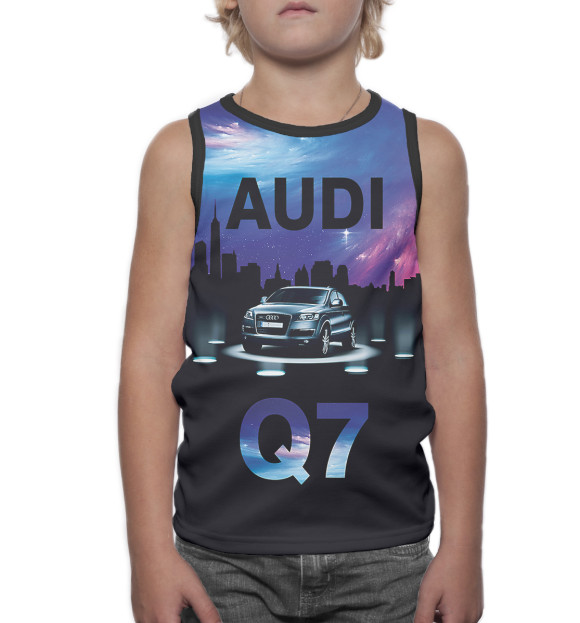 Майка для мальчика с изображением Audi цвета Белый