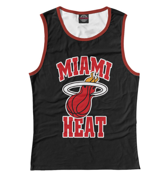 Майка для девочки с изображением Майами Хит цвета Белый