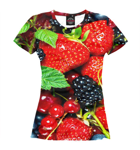 

Футболки Print Bar, Белый, Ягодки