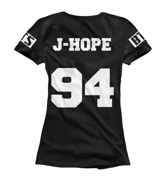 Футболка для девочек с изображением J-Hope 94 цвета Белый
