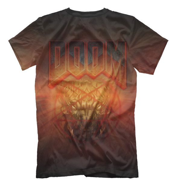Мужская футболка с изображением Classic Doom 1993 цвета Белый