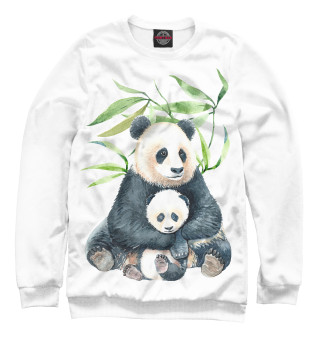 Свитшот для мальчиков Панда с детенышем