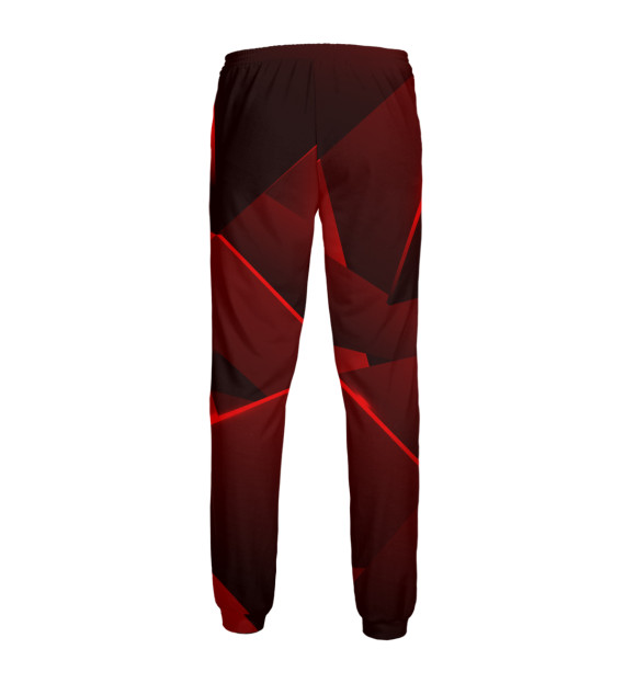 Мужские спортивные штаны с изображением Red 3D цвета Белый