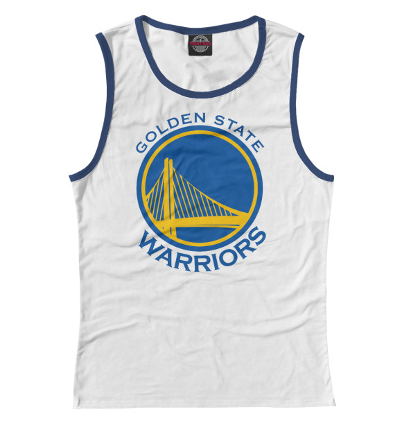 Женская майка с изображением Golden State Warriors цвета Белый