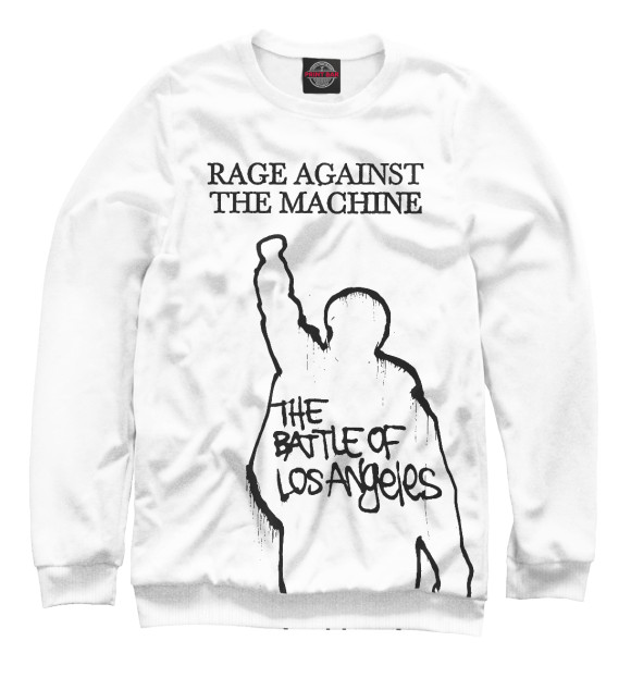 Свитшот для девочек с изображением Rage Against the Machine цвета Белый