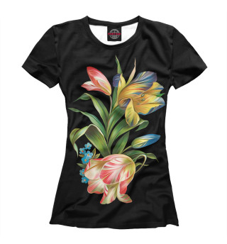 Женская футболка Красивые цветы